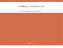 Tablet Screenshot of karenallen-fiberarts.com